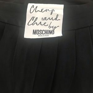 Moschino black pleated skirt